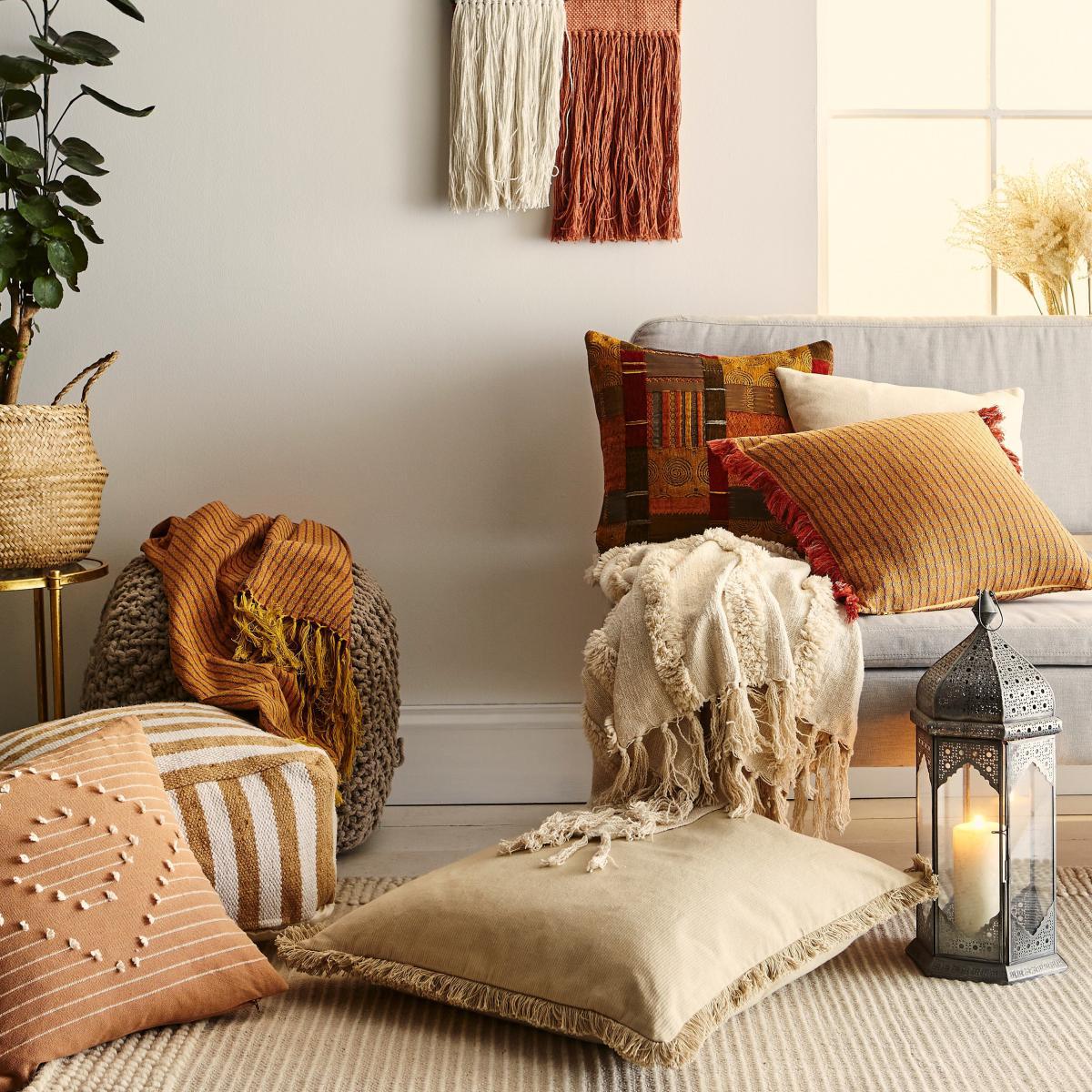 Global Diamond Cushion Cover Terracotta – image 6