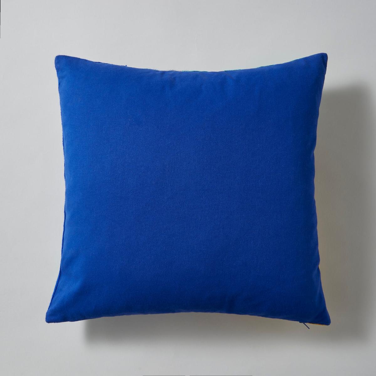 Elements Crewel Work Face Cushion Navy – image 5