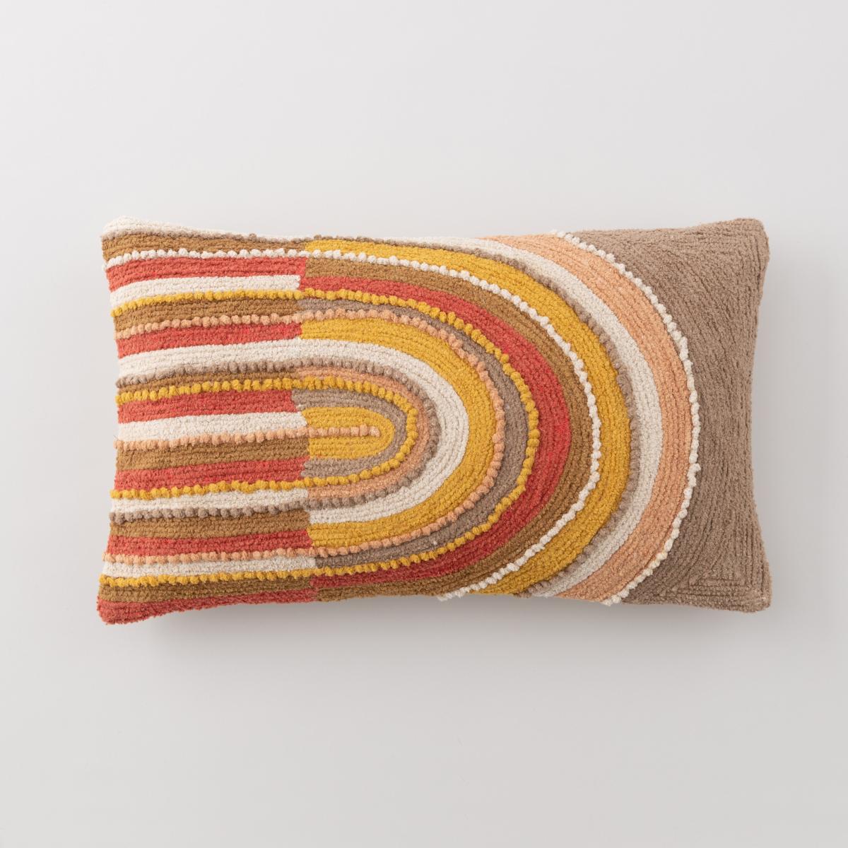 Artisan Rainbow Cushion Yellow/Red/White – image 2