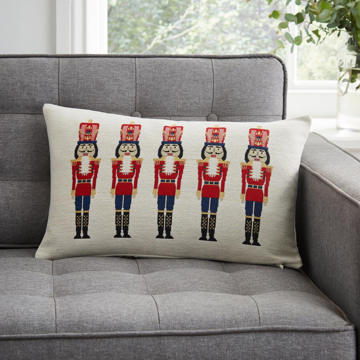 Nutcracker Tapestry Cushion MultiColoured – image 1