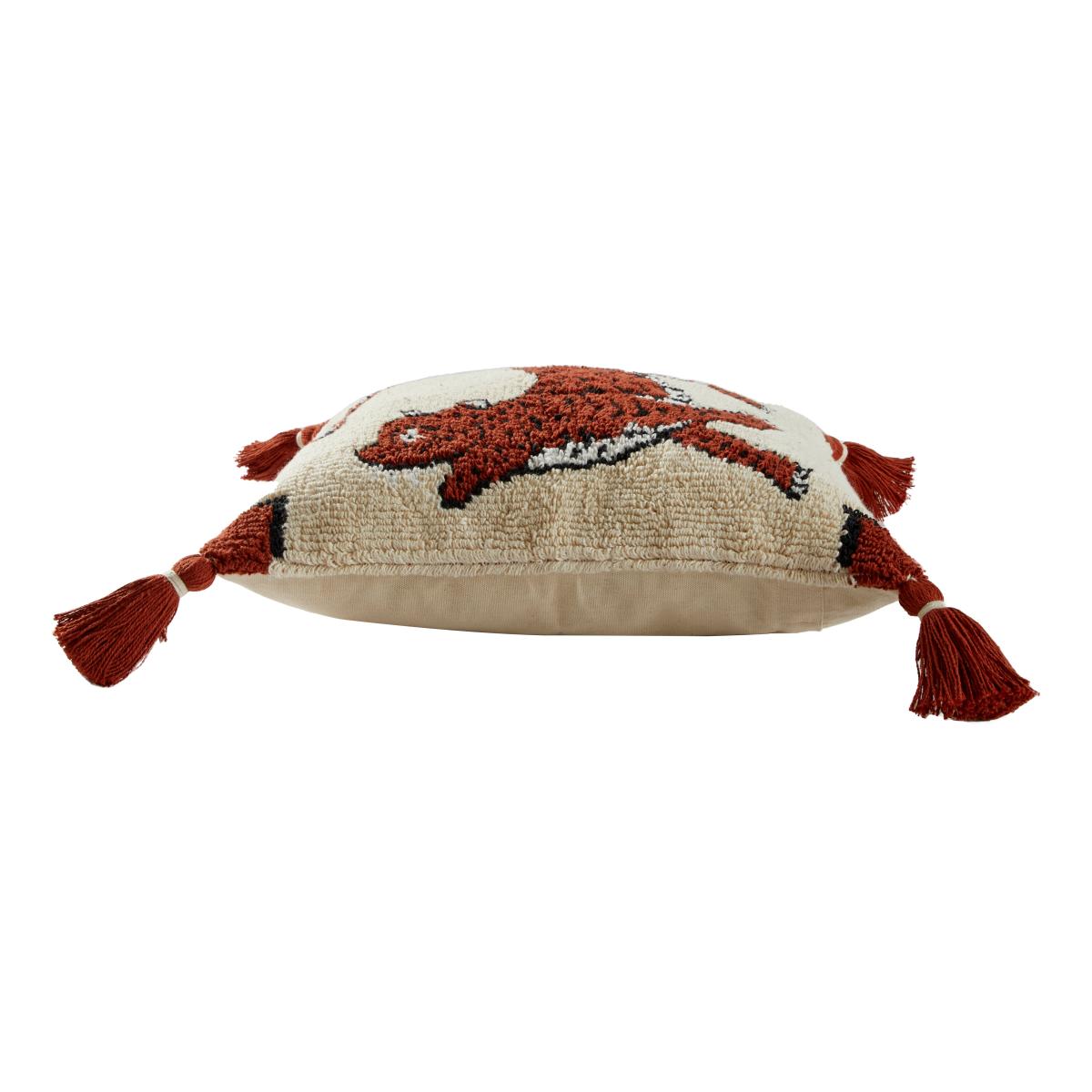 Tufted Tiger Cushion Brown – image 4