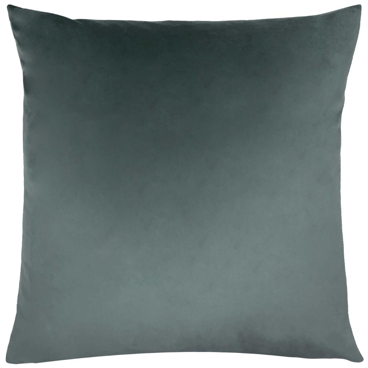 Evans Lichfield Palm Velvet Cushion Blue/Pink/Green – image 2