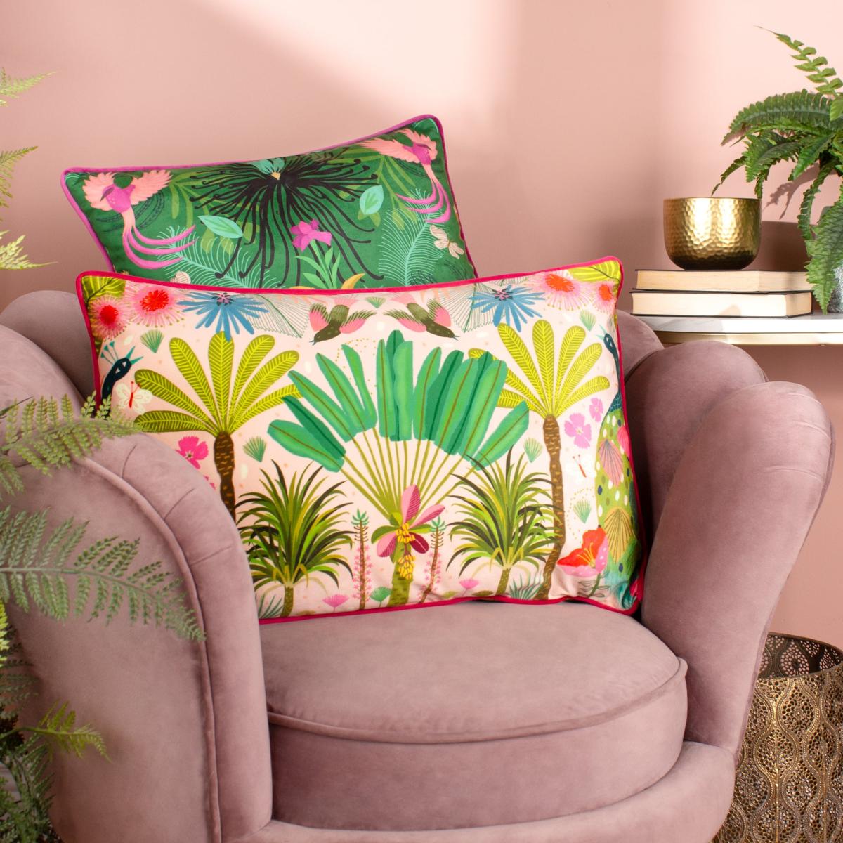 KateMerritt Maximalist Piped Square Cushion MultiColoured – image 4