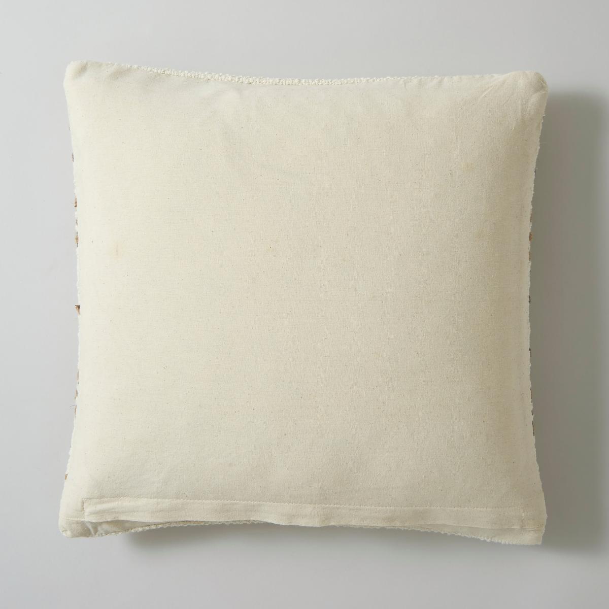 Jute Stripe Cushion 43x43cm Black – image 5