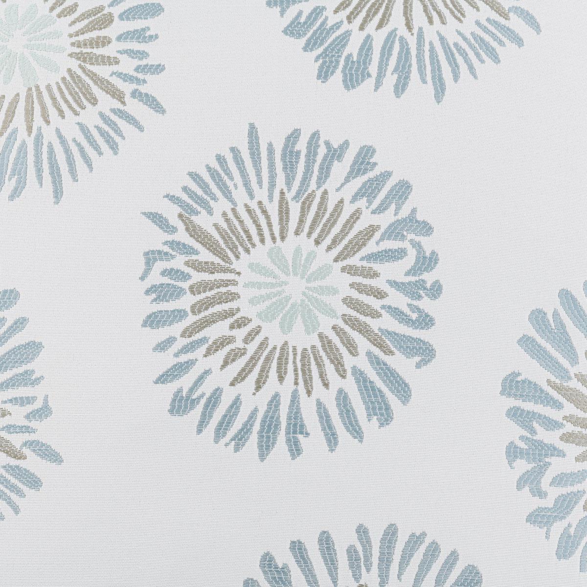 Audrey Duck Egg Floral Cushion White, Grey and Blue – image 2