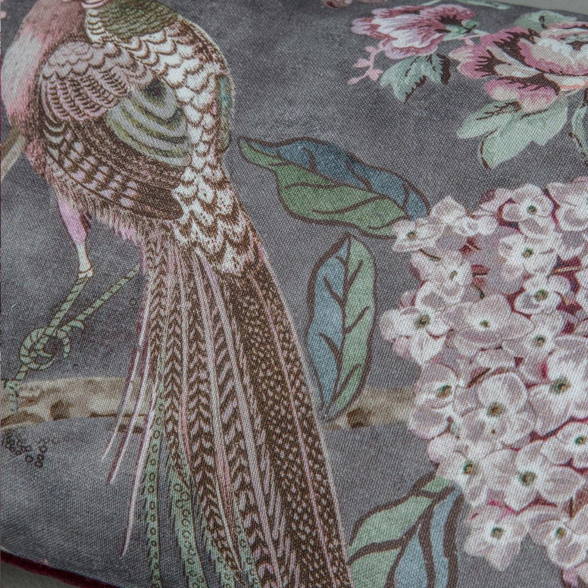 Blossomed Partridge Tassel Cotton Cushion Blush – image 3