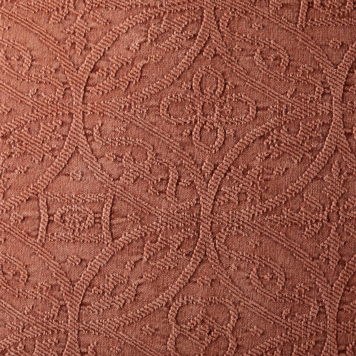 Stone Washed Chenille Cushion Terracotta – image 4