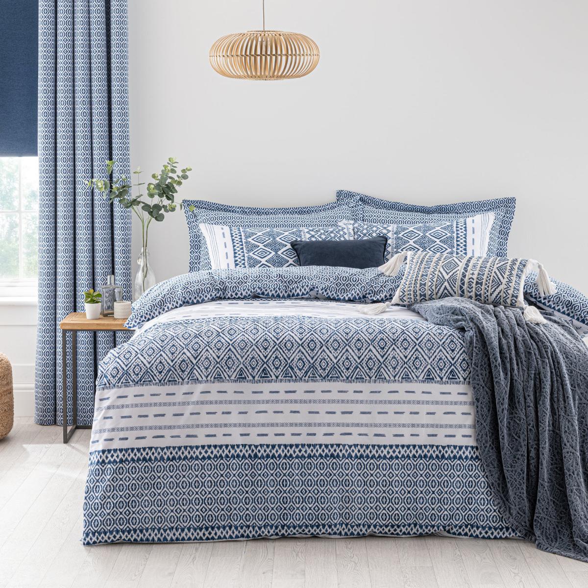 Jax Blue Mosaic Cushion Blue – image 2