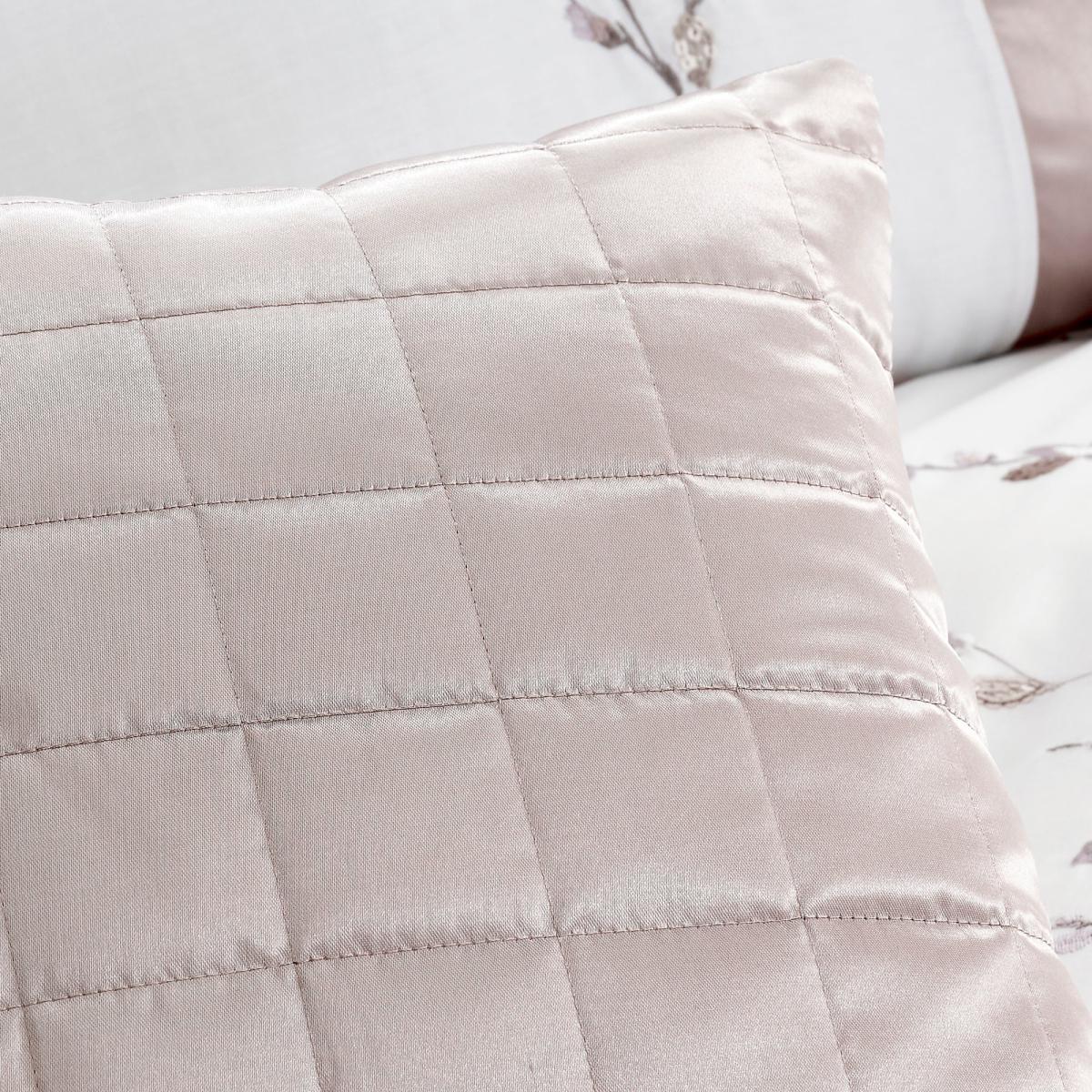 Nancy Pink Satin Square Cushion Pink – image 2
