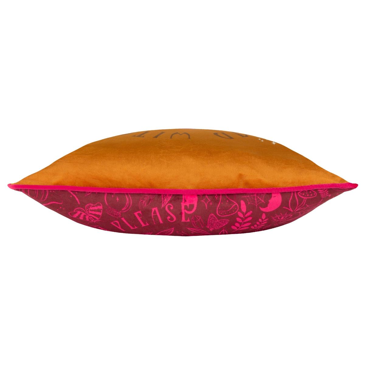 furn. Bad Witch Vibes Square Cushion Pumpkin (Orange) – image 2