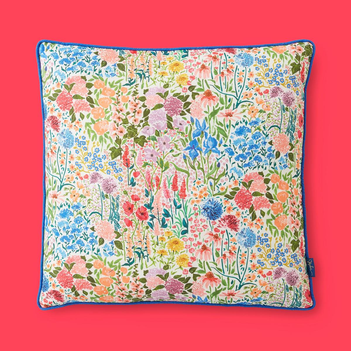 Sophie Robinson Sunshine Flowers Outdoor Boxed Square Cushion – image 2