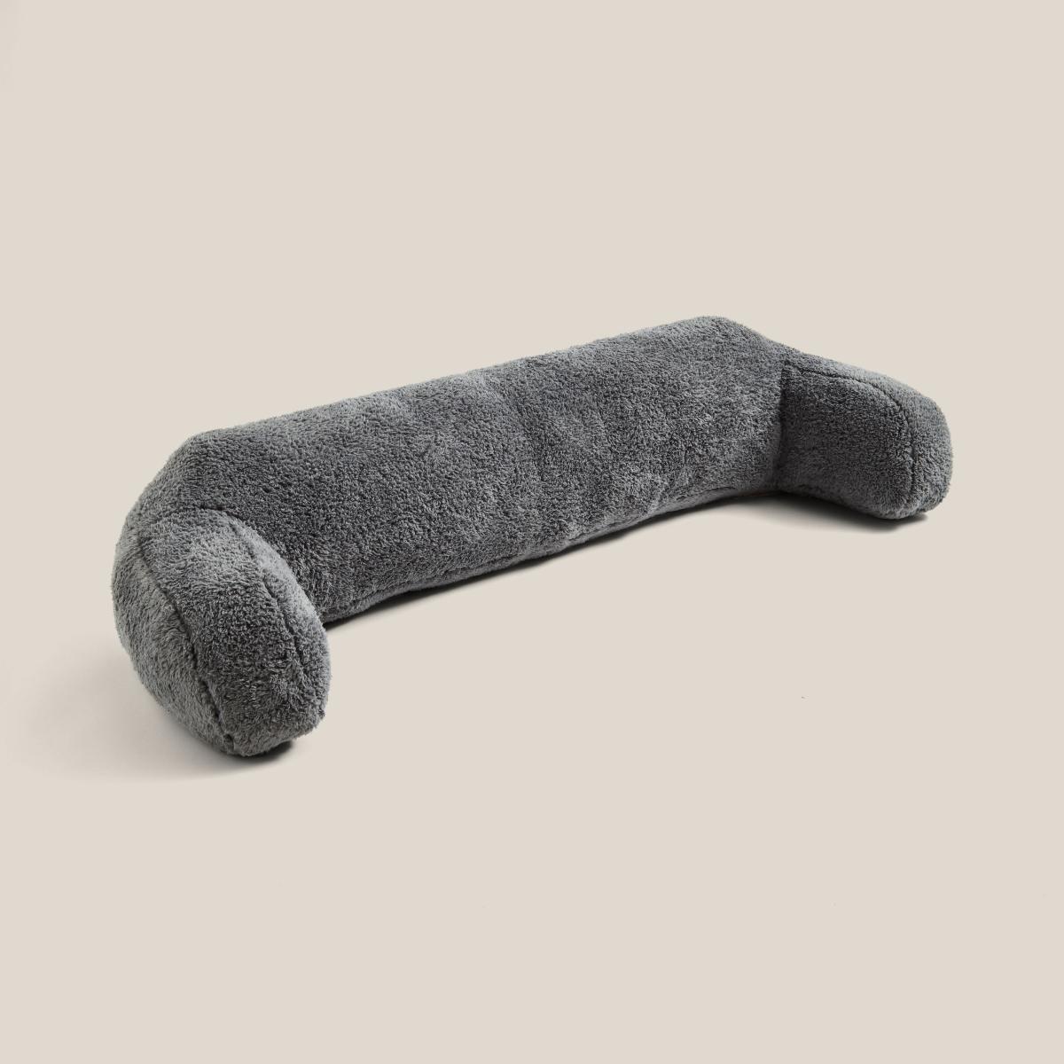 Charcoal Teddy Bear Cuddle Cushion for Double Bed Charcoal (Grey) – image 3