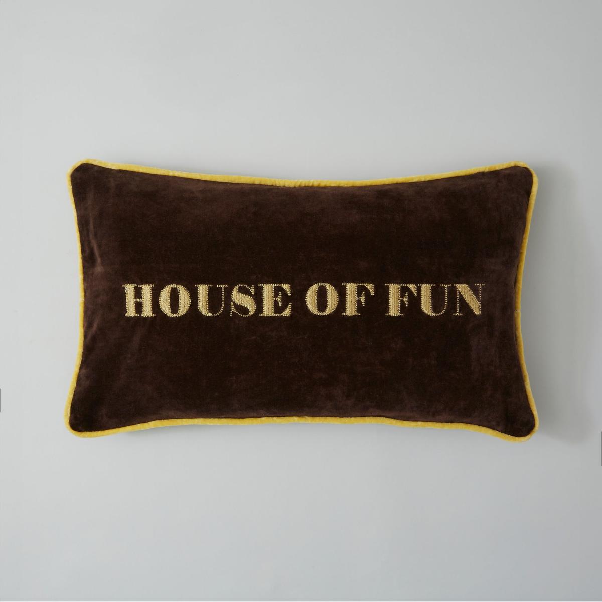 House of Fun Cushion Brown – image 3
