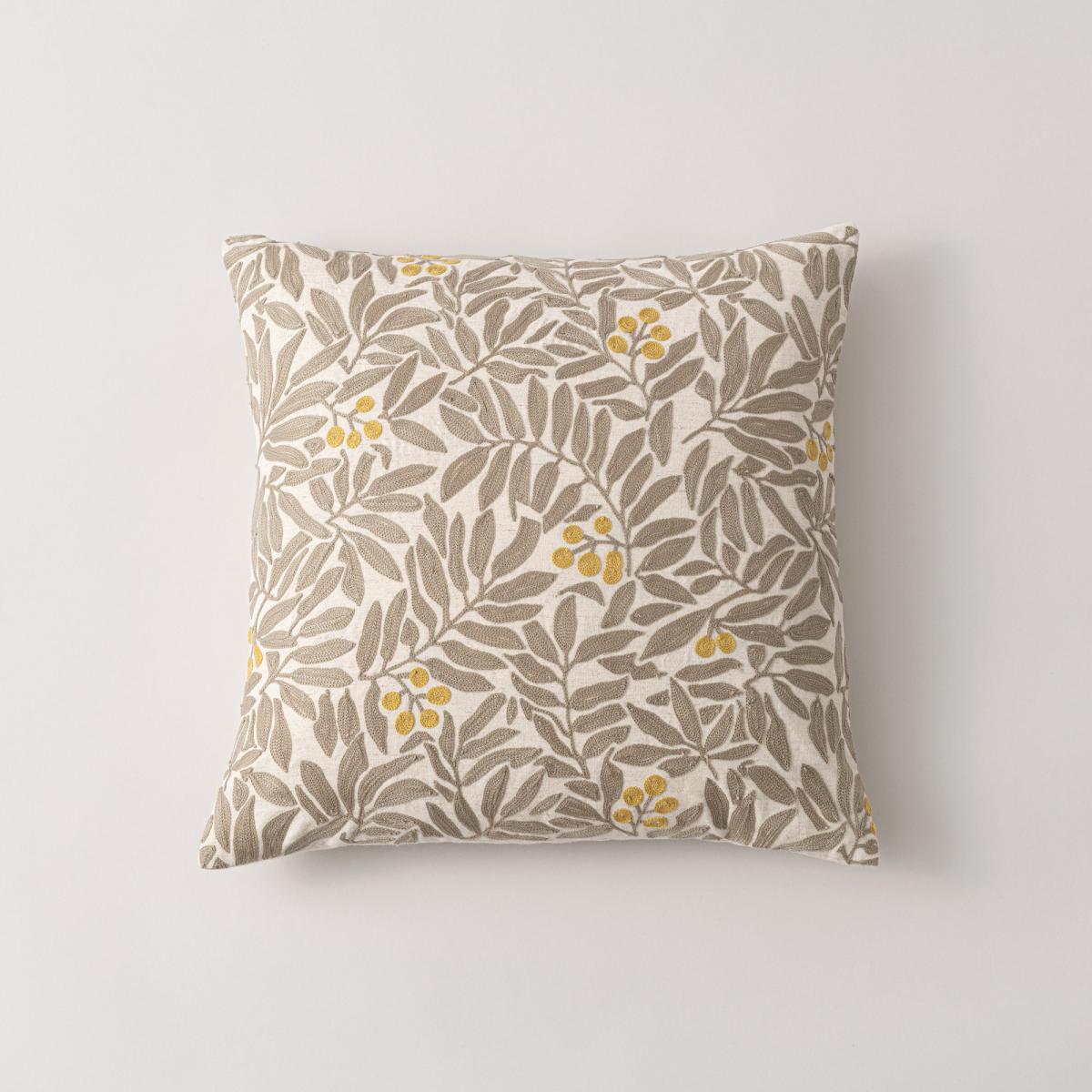 Coleton Embroidered Cushion Natural – image 1