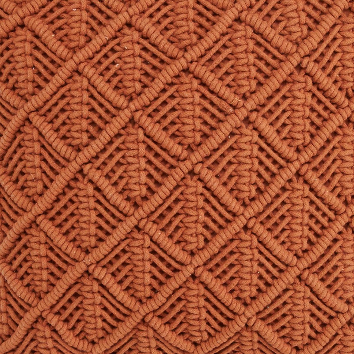 Macrame Cushion Orange – image 2