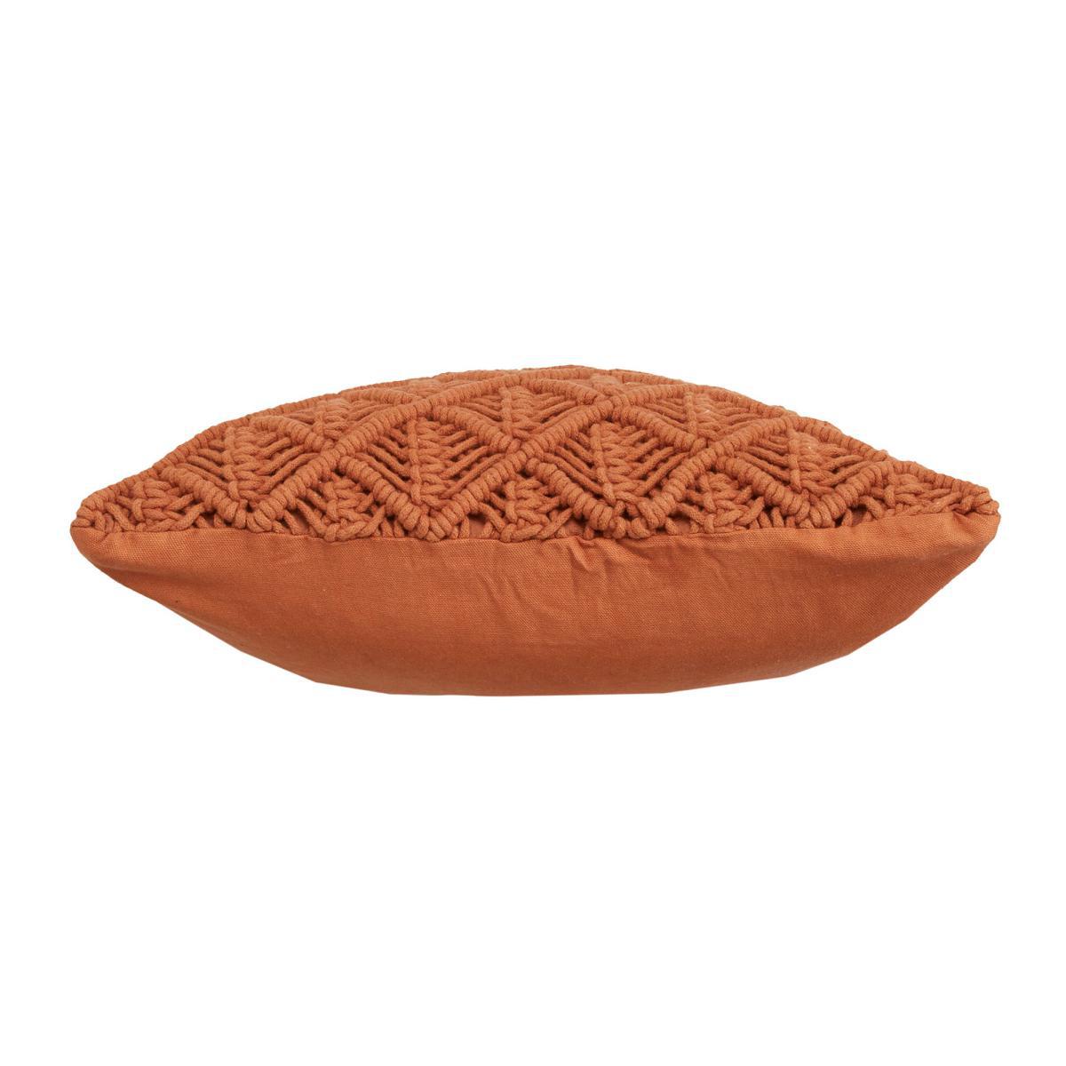 Macrame Cushion Orange – image 3