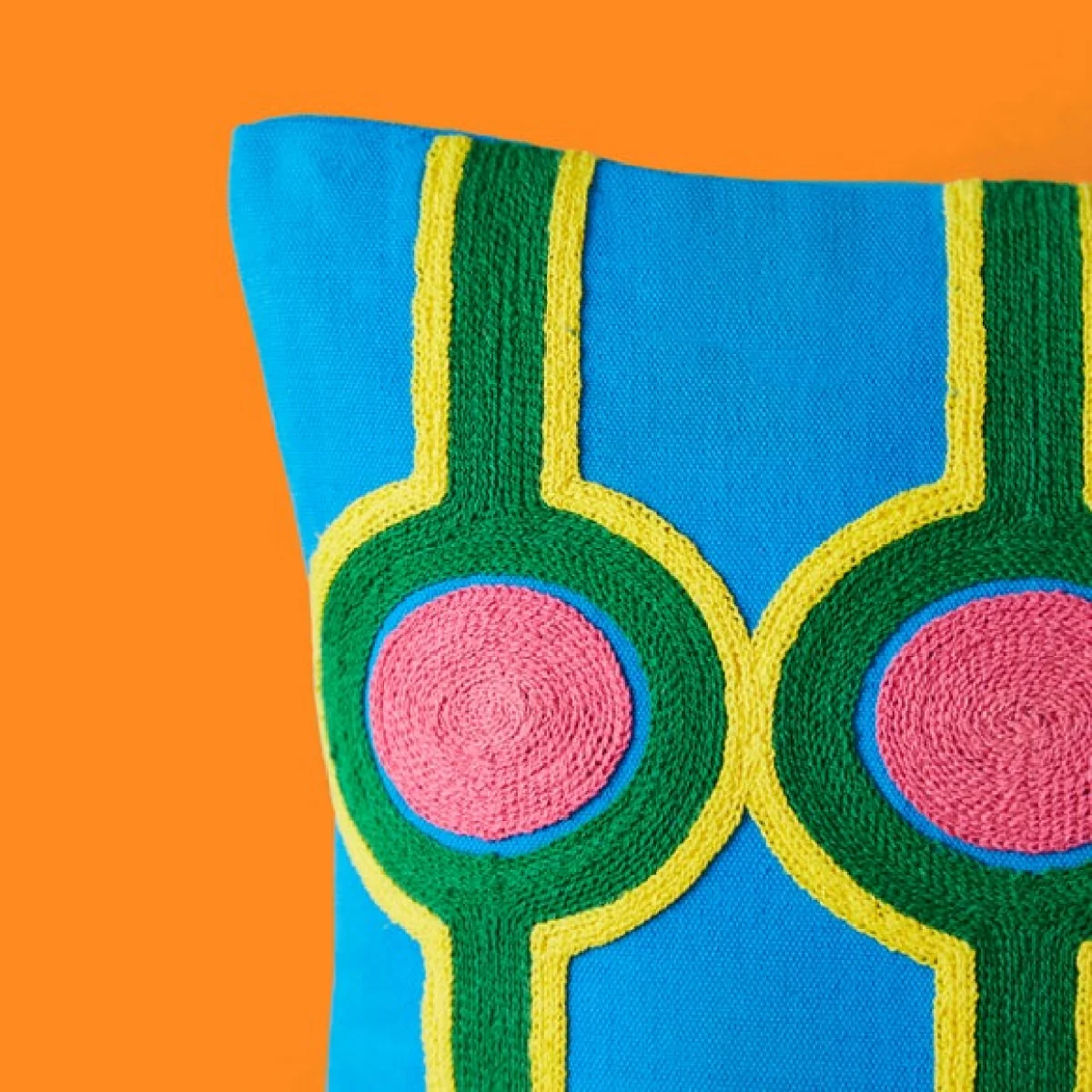 Yinka Ilori Symmetrical Stems Cotton Rectangle Cushion – image 4