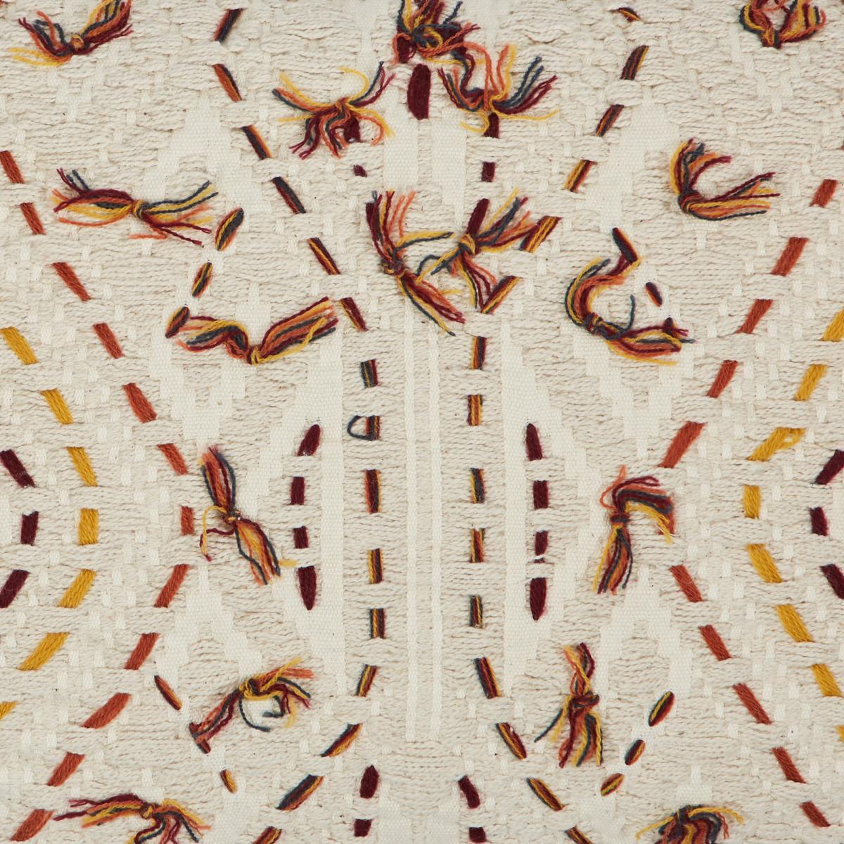 Paracas Burnt Orange Embroidered Cushion Burnt Orange – image 2