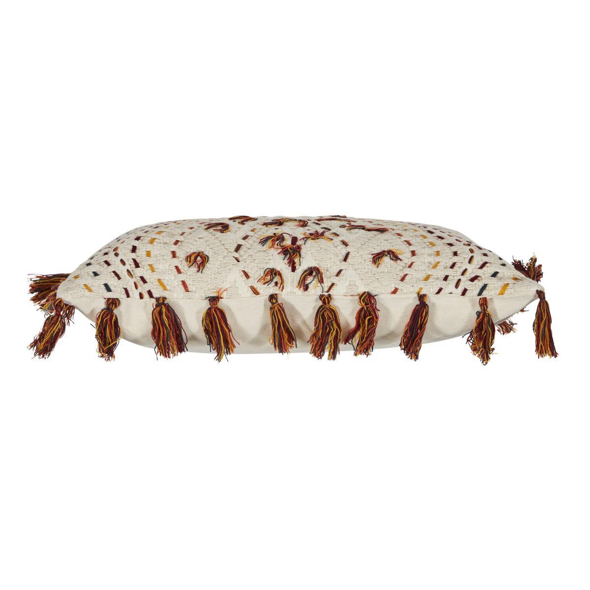 Paracas Burnt Orange Embroidered Cushion Burnt Orange – image 3