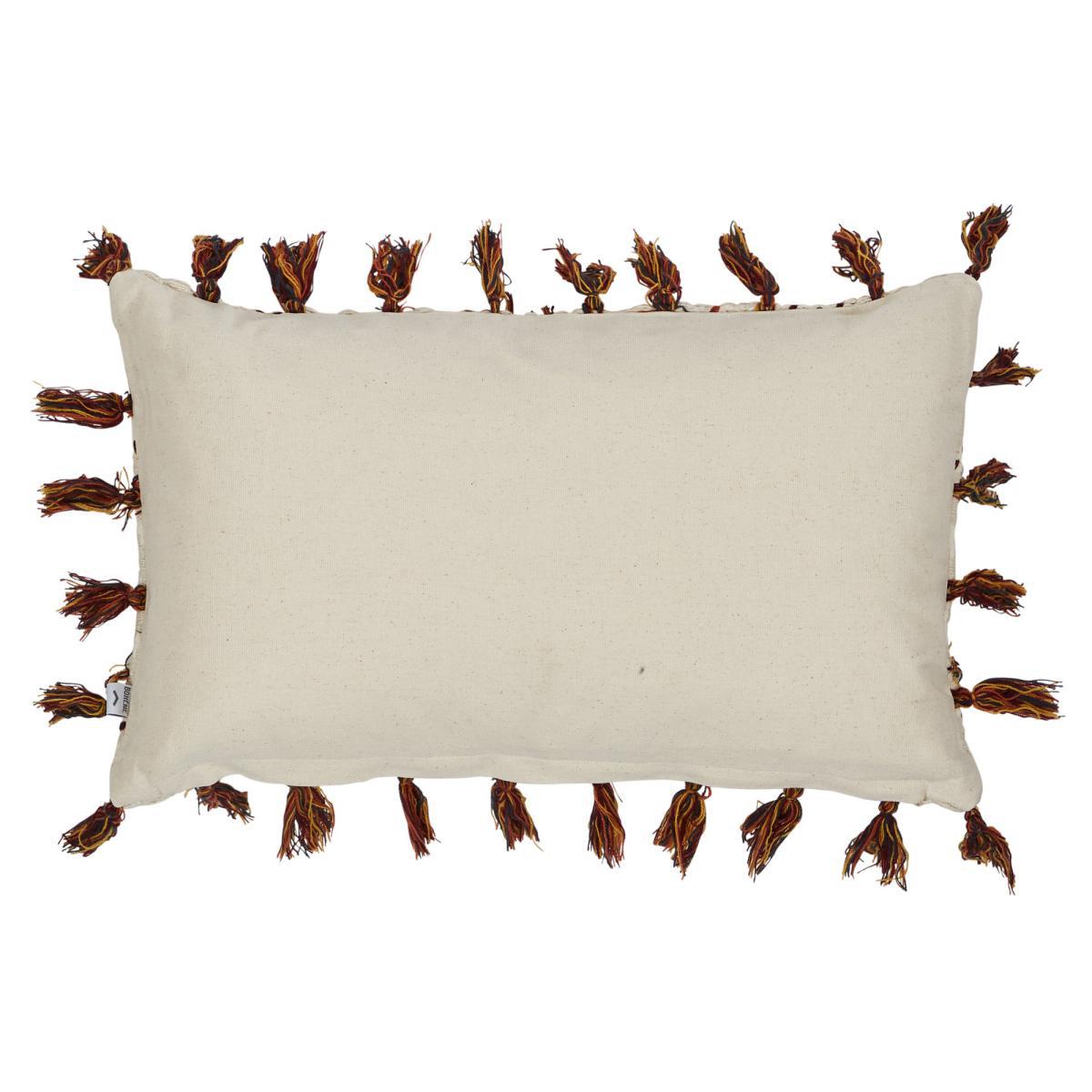 Paracas Burnt Orange Embroidered Cushion Burnt Orange – image 4