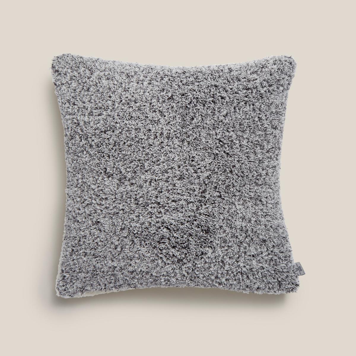 Teddy Bear Feather Soft Marl Cushion Grey – image 2