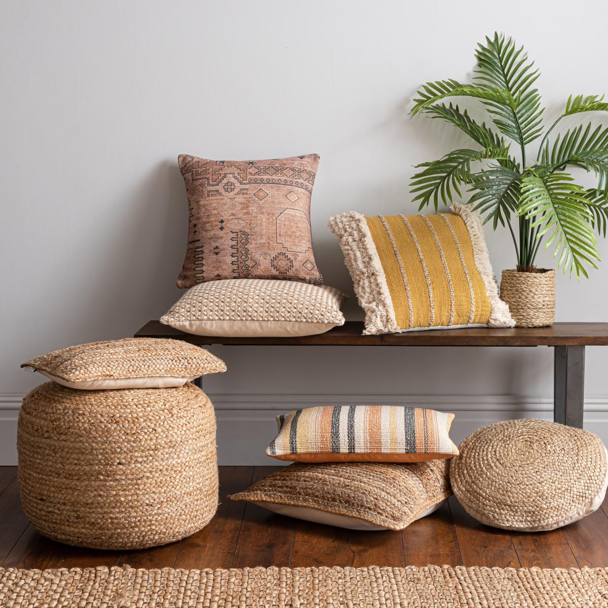 Luanda Tufted Ochre Cushion Ochre – image 6