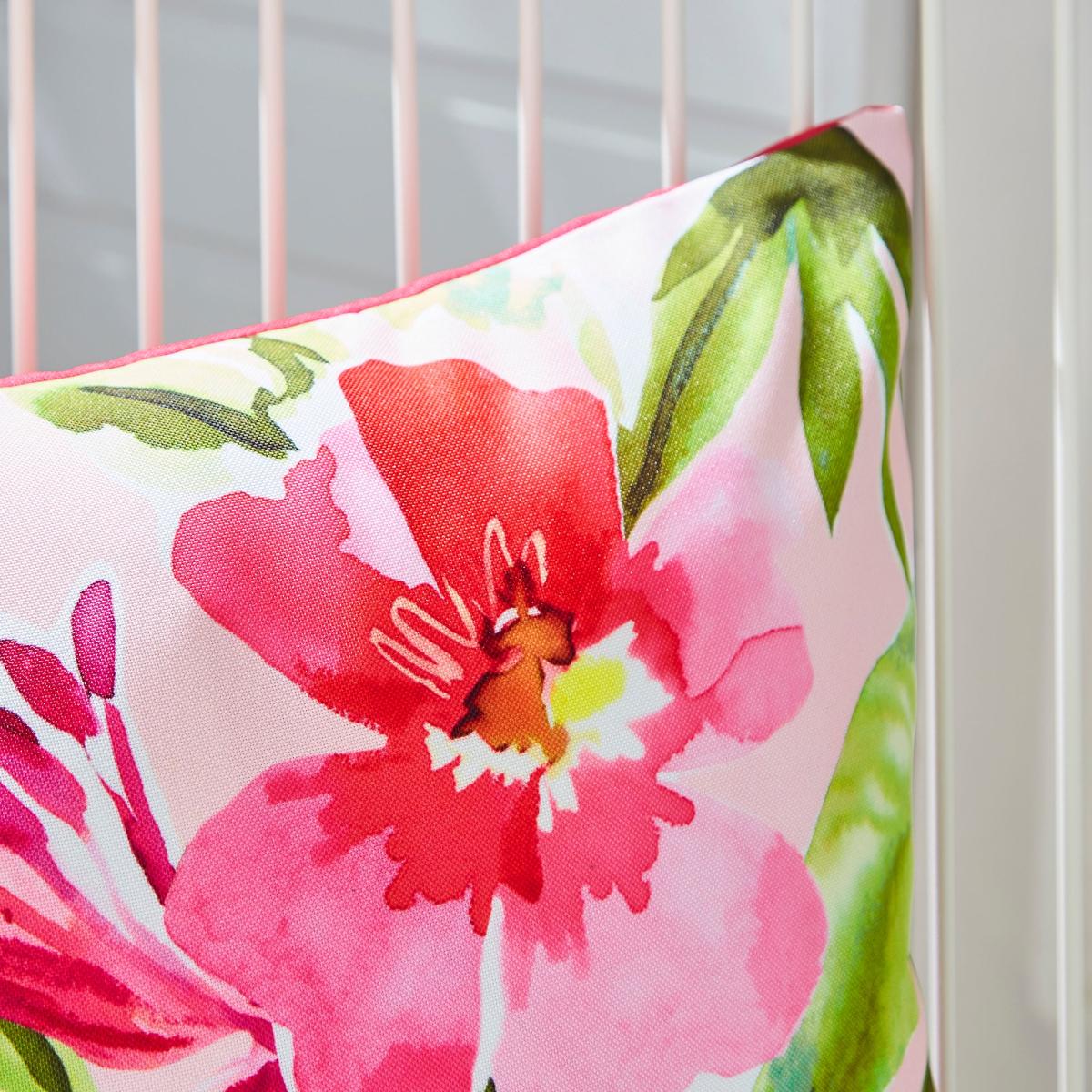 Tropical Pink Outdoor Square Cushion – image 2