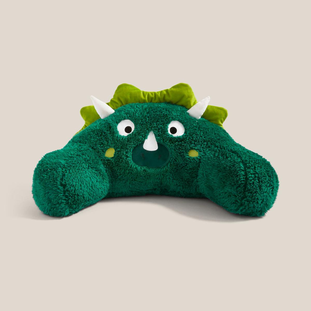 3D Dinosaur Cuddle Cushion Green – image 3