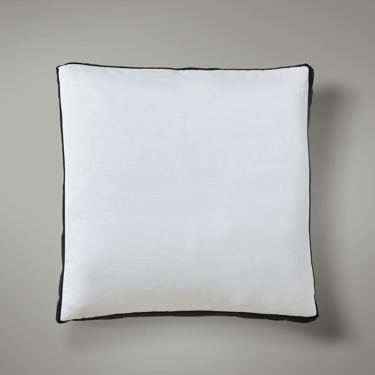 Satin Box Edge Cushion Black and white – image 2