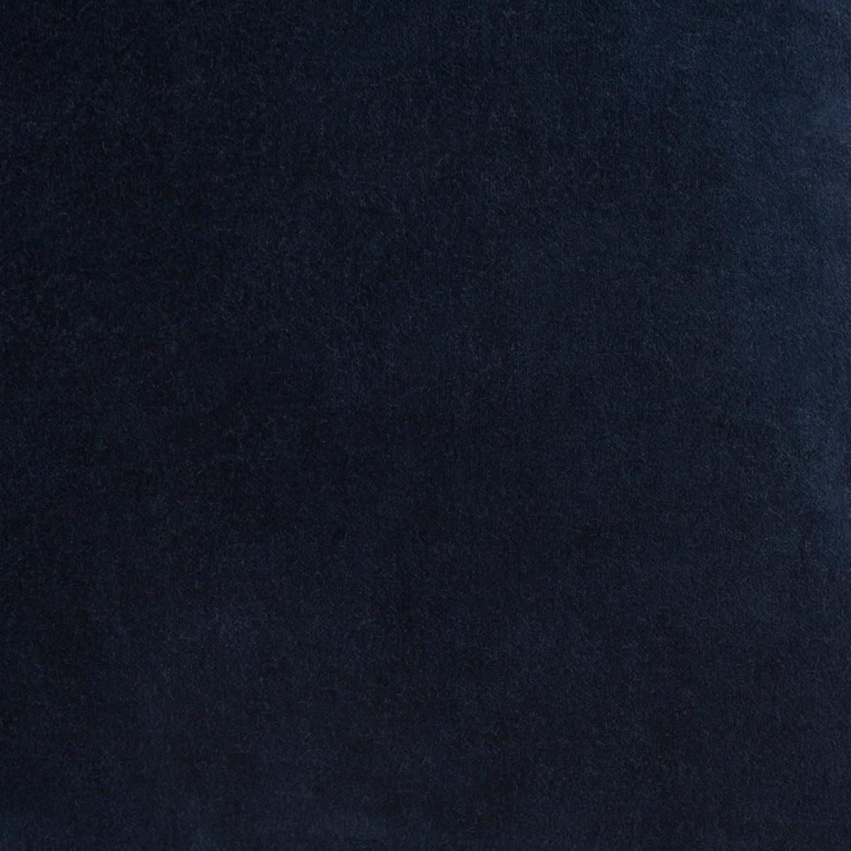 Clara Cotton Velvet Square Cushion Black – image 3