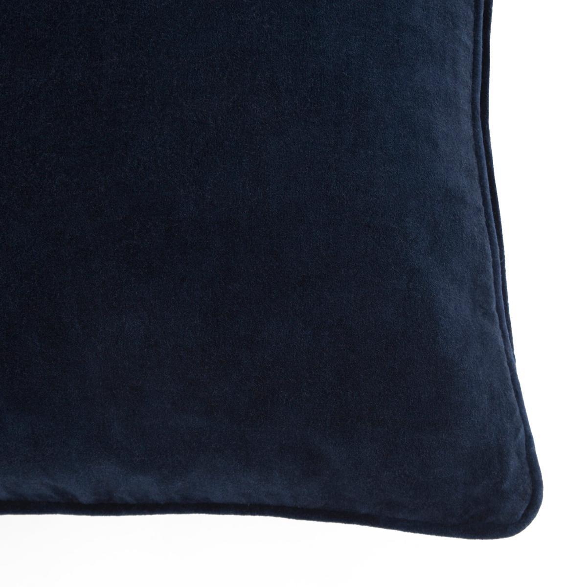 Clara Cotton Velvet Square Cushion Black – image 4