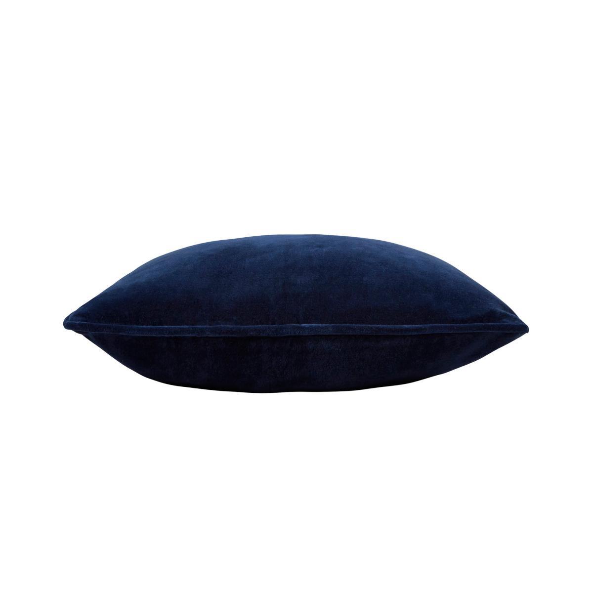 Clara Cotton Velvet Square Cushion Black – image 5