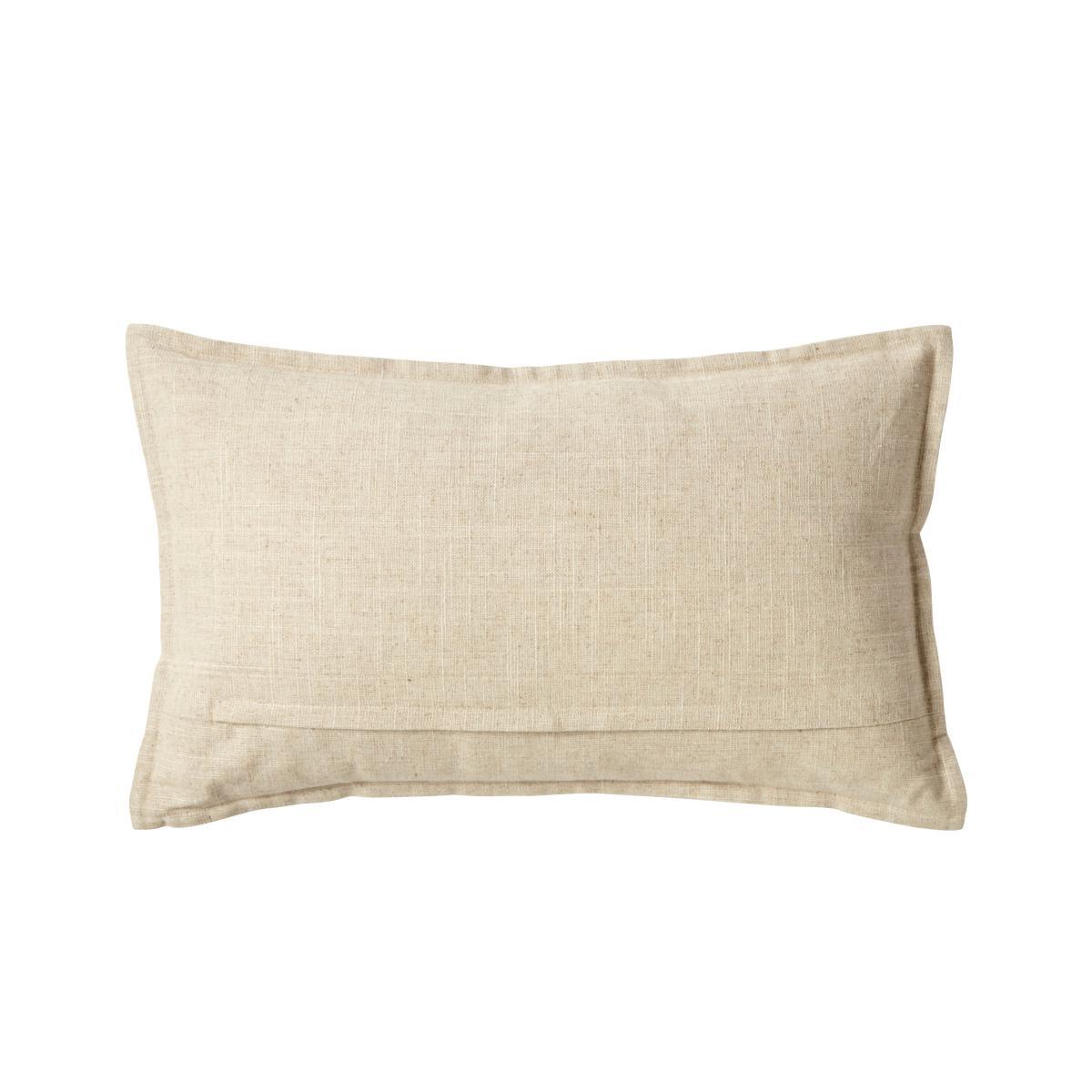 Pressed Floral Cushion Natural – image 2