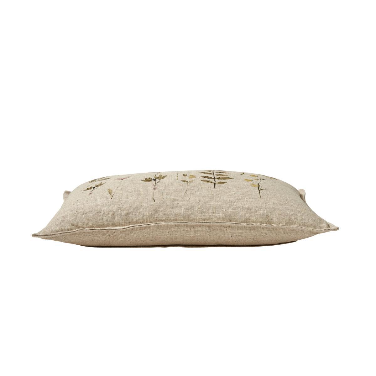Pressed Floral Cushion Natural – image 3