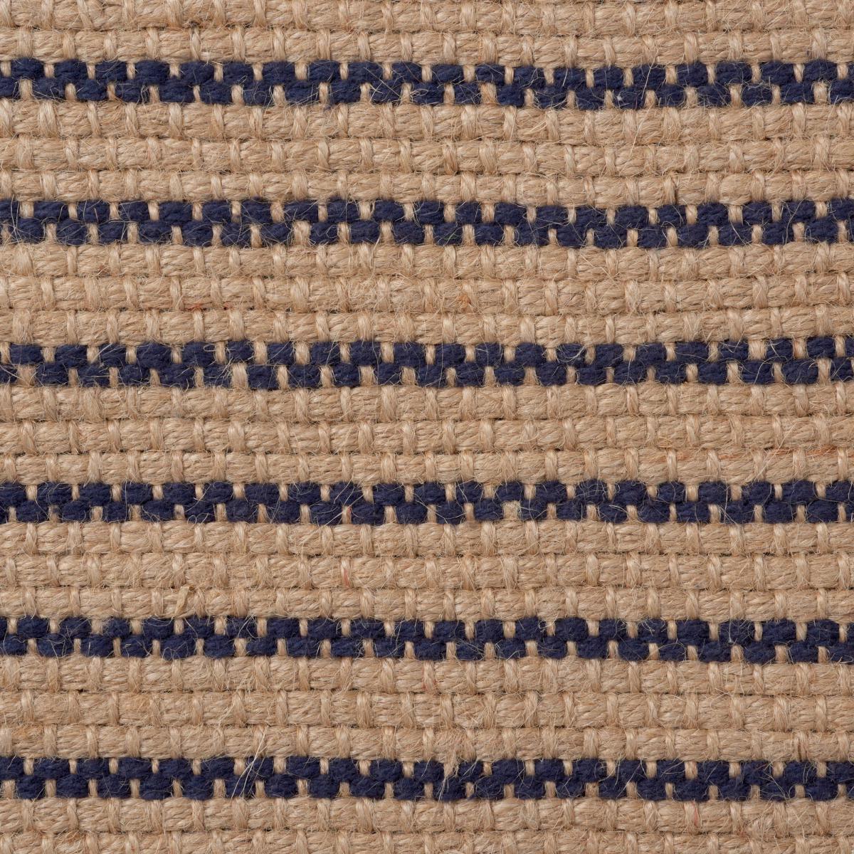 Jute Navy Stripe Cushion Navy – image 4