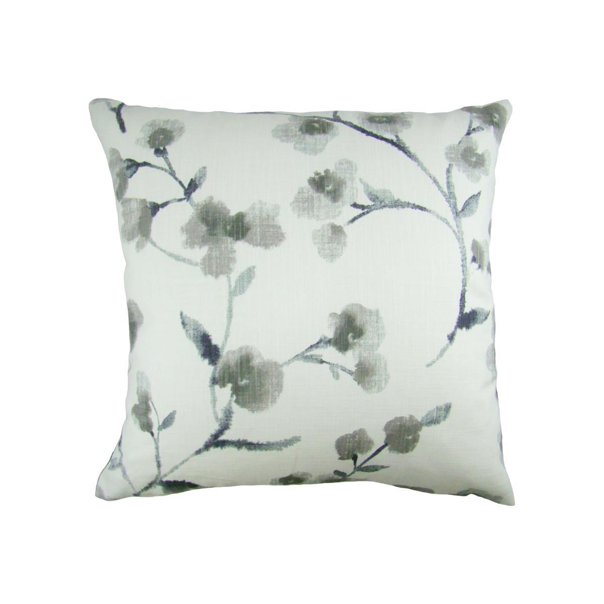 Naomi Floral Cushion Cover Grey – image 1