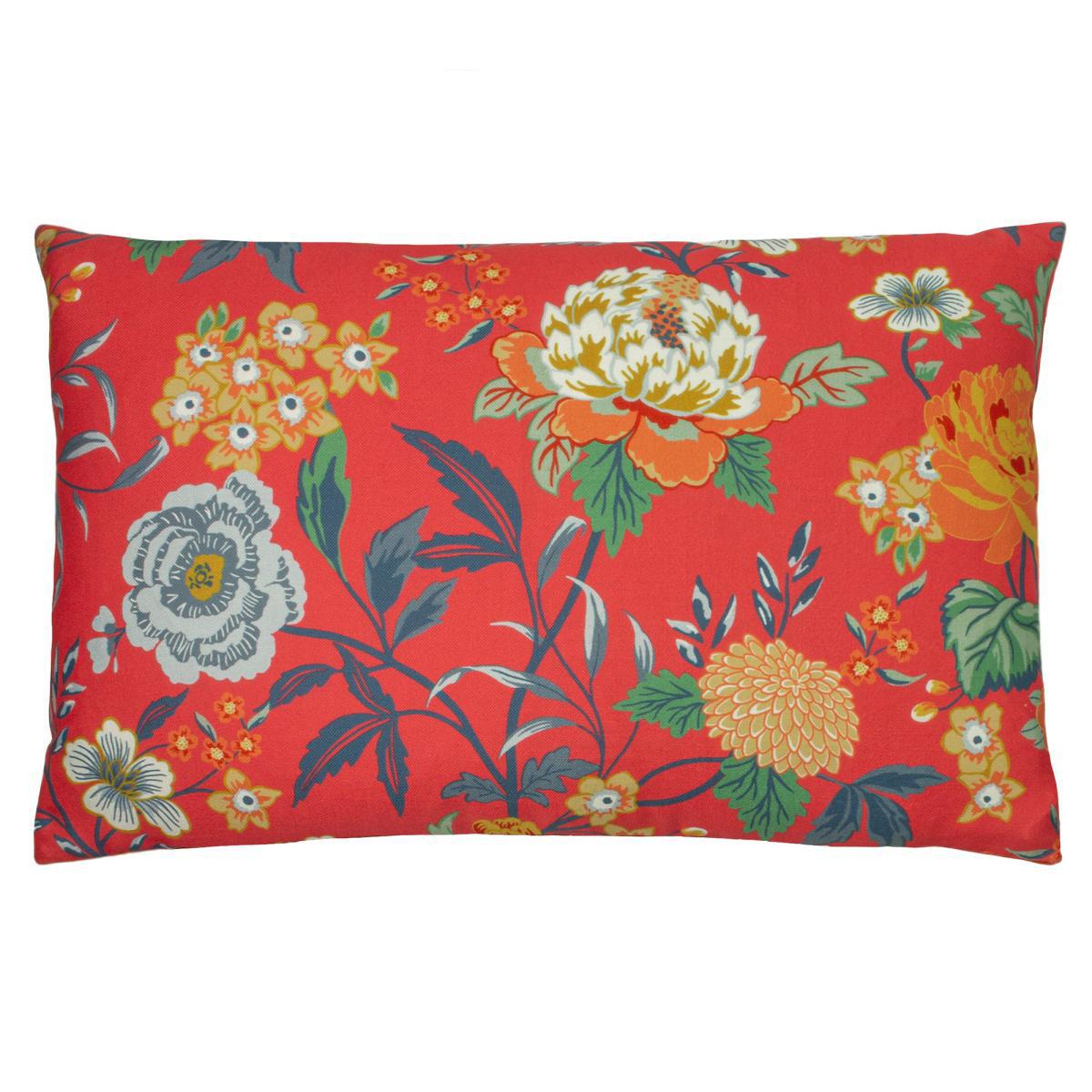 Furn. Azalea Red Printed Cushion Red – image 2