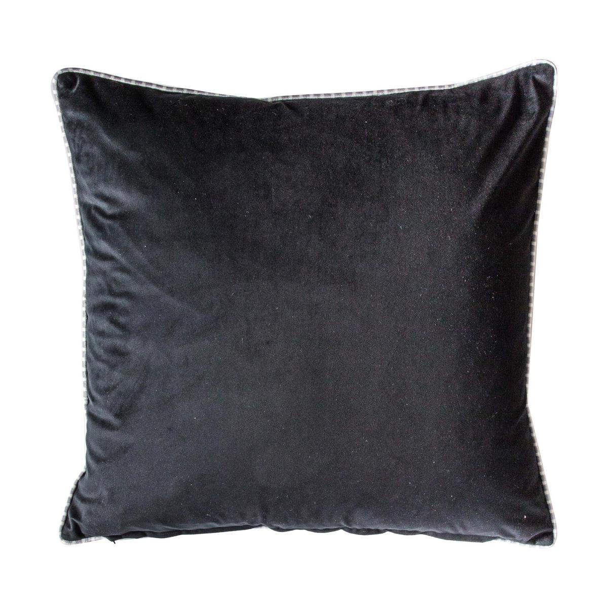 Tropical Lemur Velvet Cushion Silver – image 4