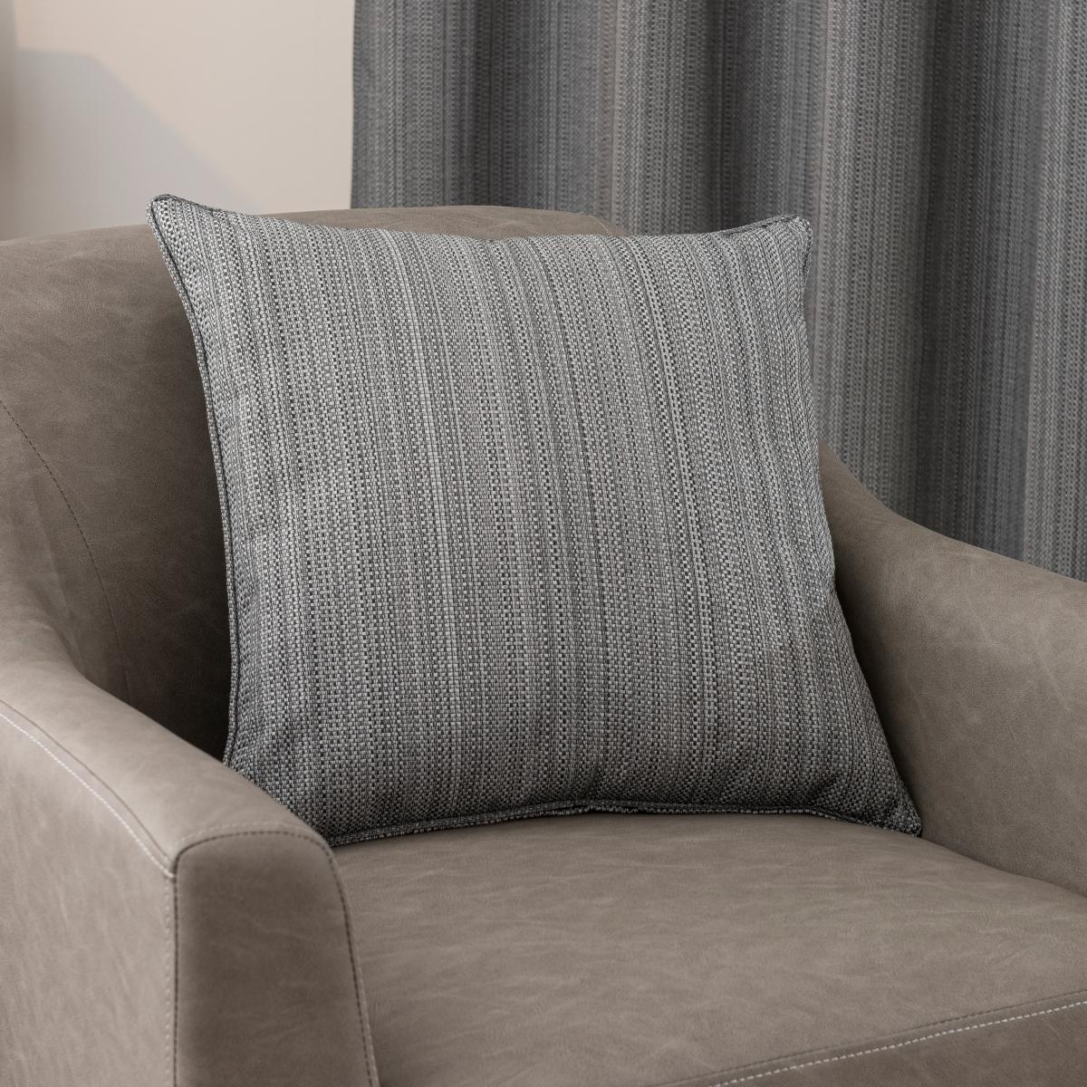 Neptune Square Cushion Charcoal – image 1