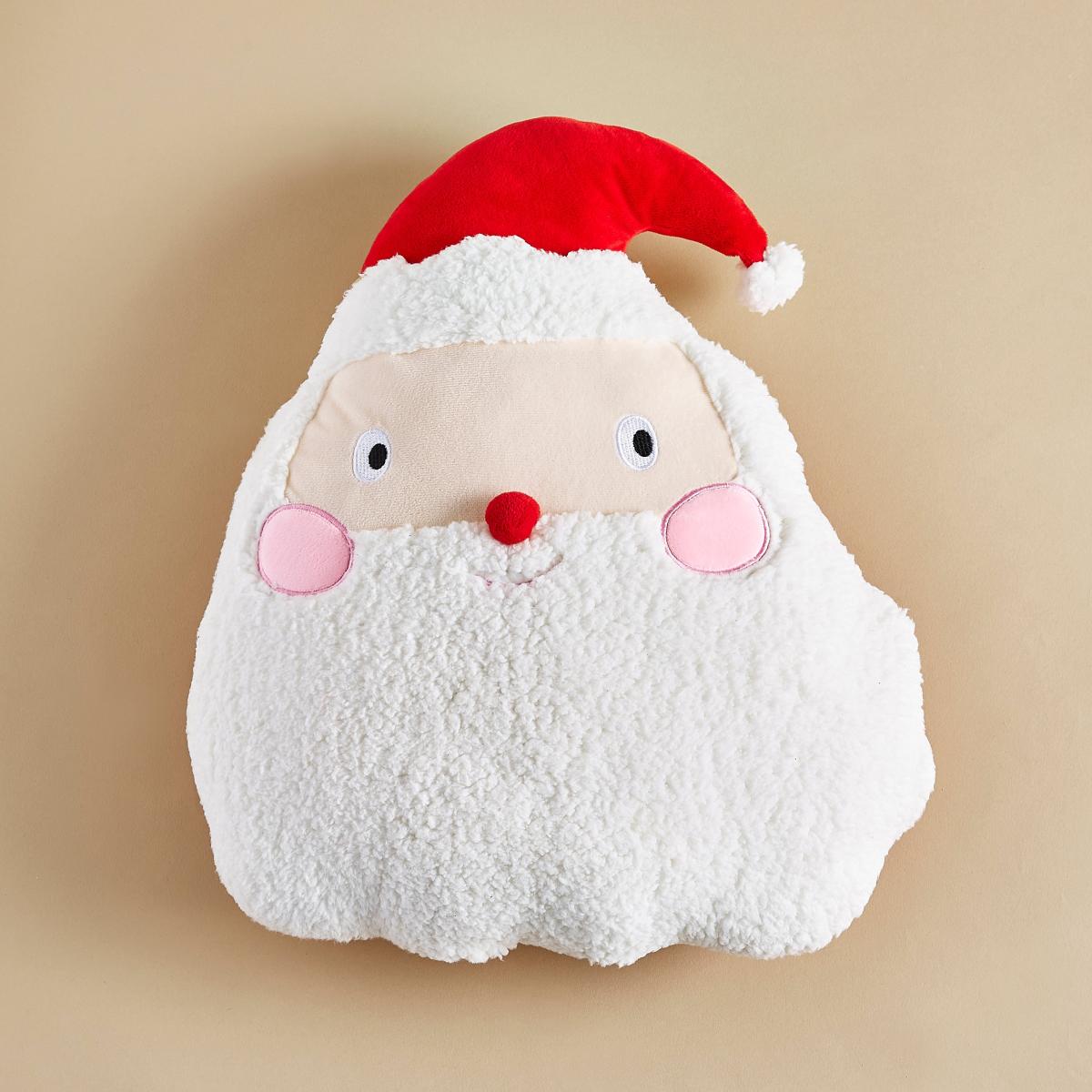 Santa Head Plush Cushion Red – image 2