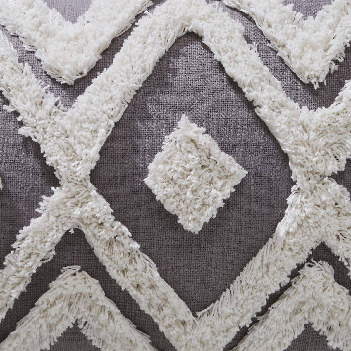 Oslo Tufted Grey Cushion Grey – image 2