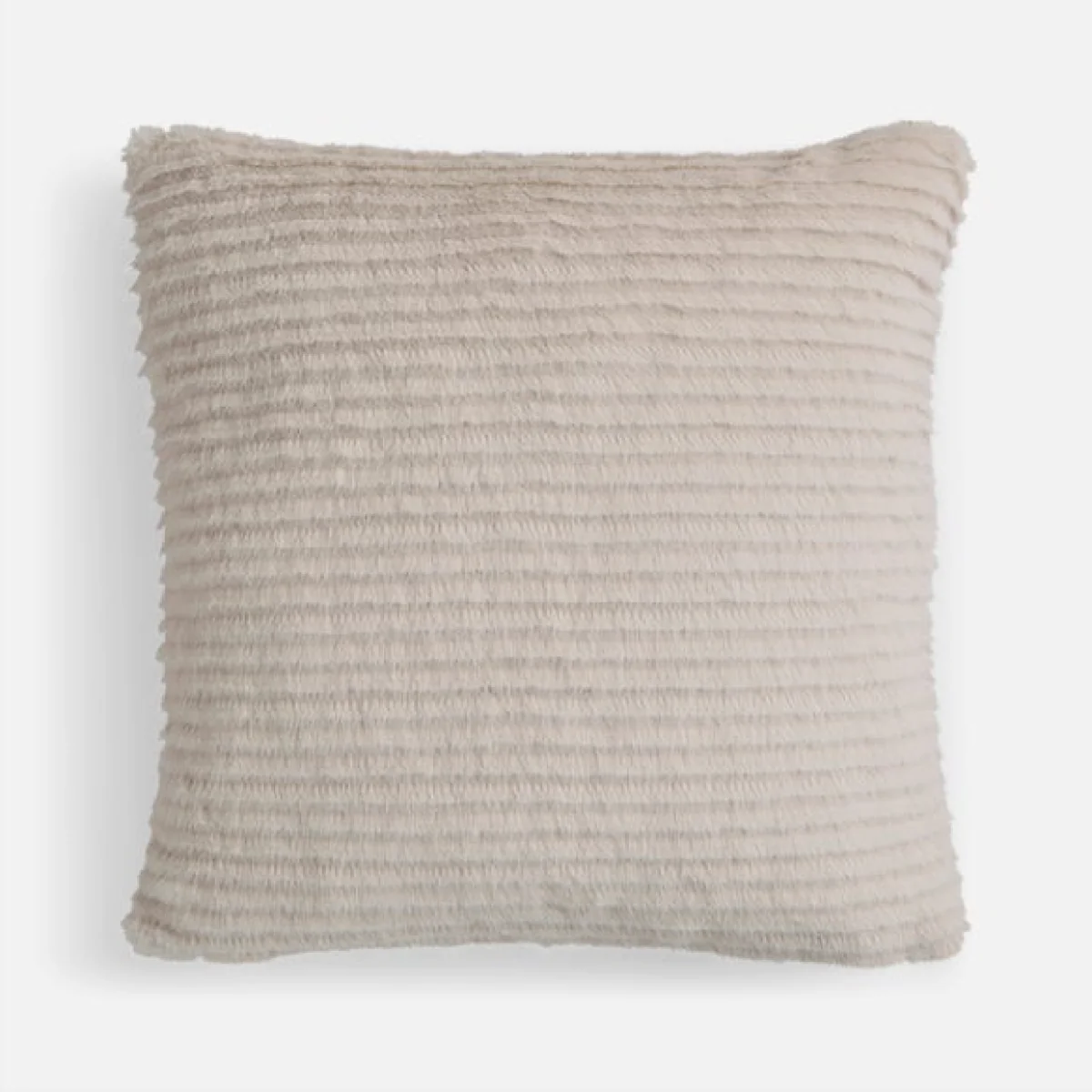 Ribbed Faux Fur Square Cushion – image 3