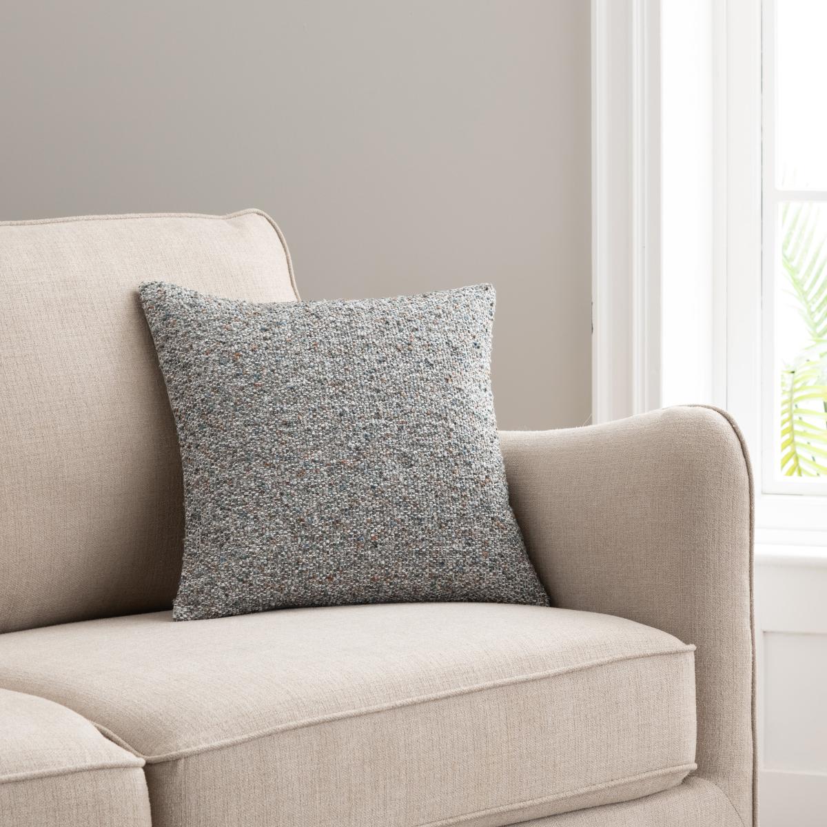 Mabel Tonal Boucle Cushion Pacific Blue – image 2