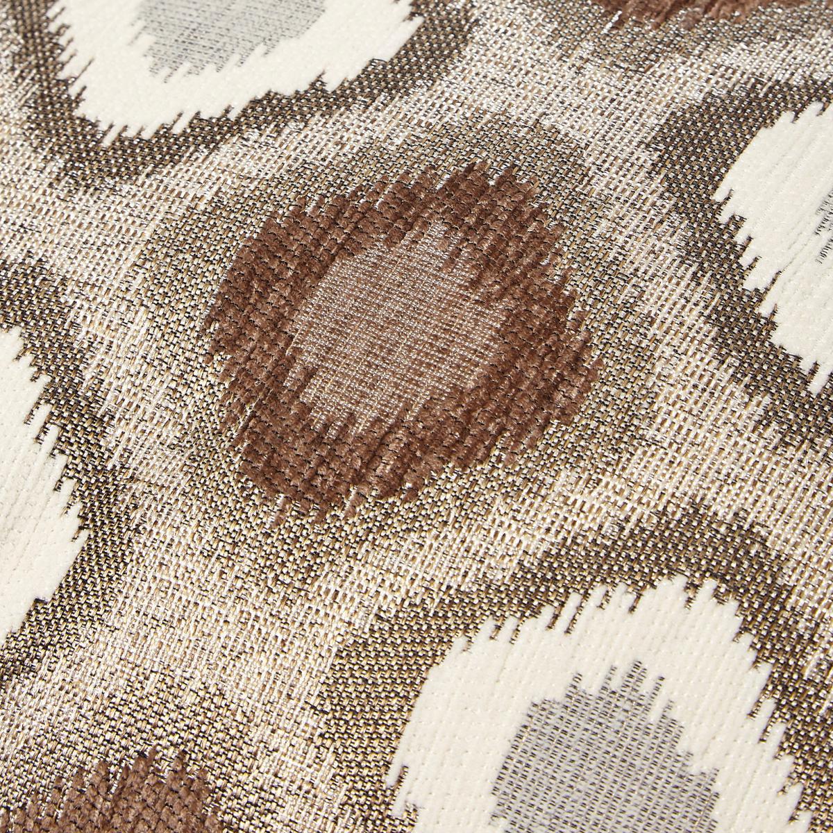 Chenille Diamond Ikat Natural Cushion Cover Brown and White – image 2
