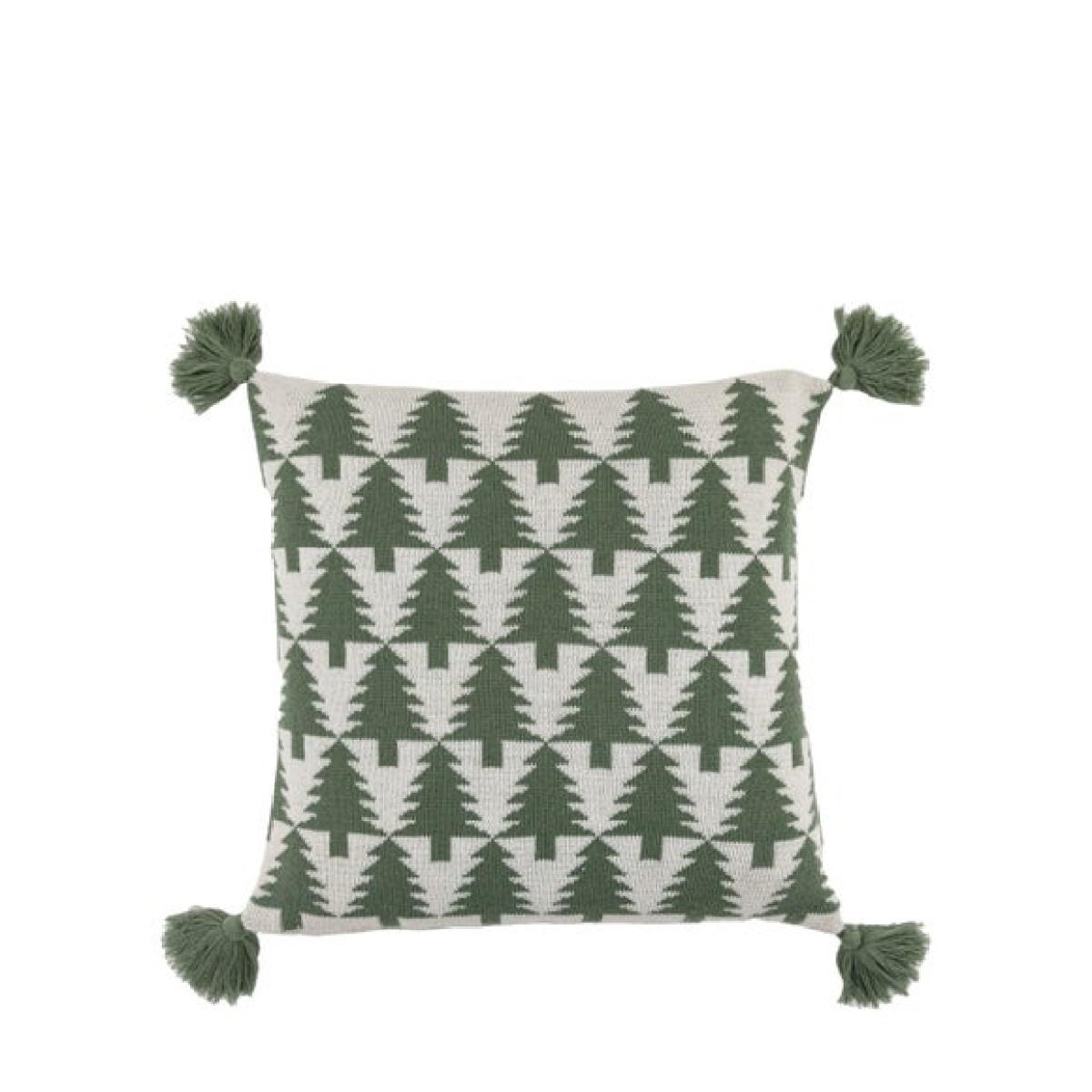 Charming Noel Knit Tree Square Cushion – image 3