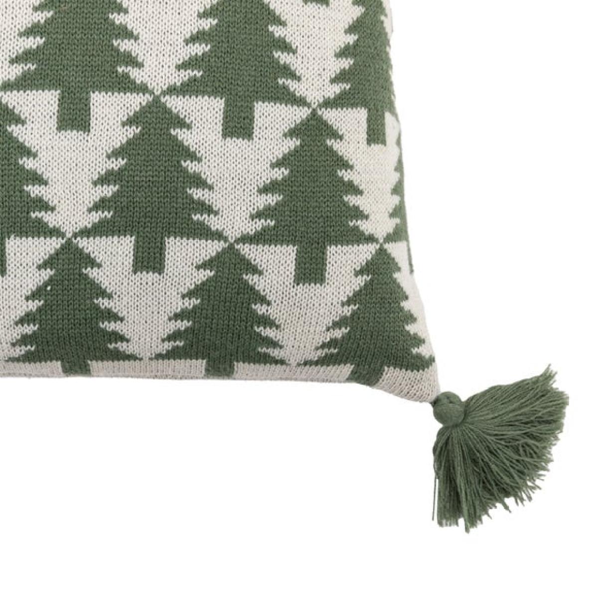 Charming Noel Knit Tree Square Cushion – image 5