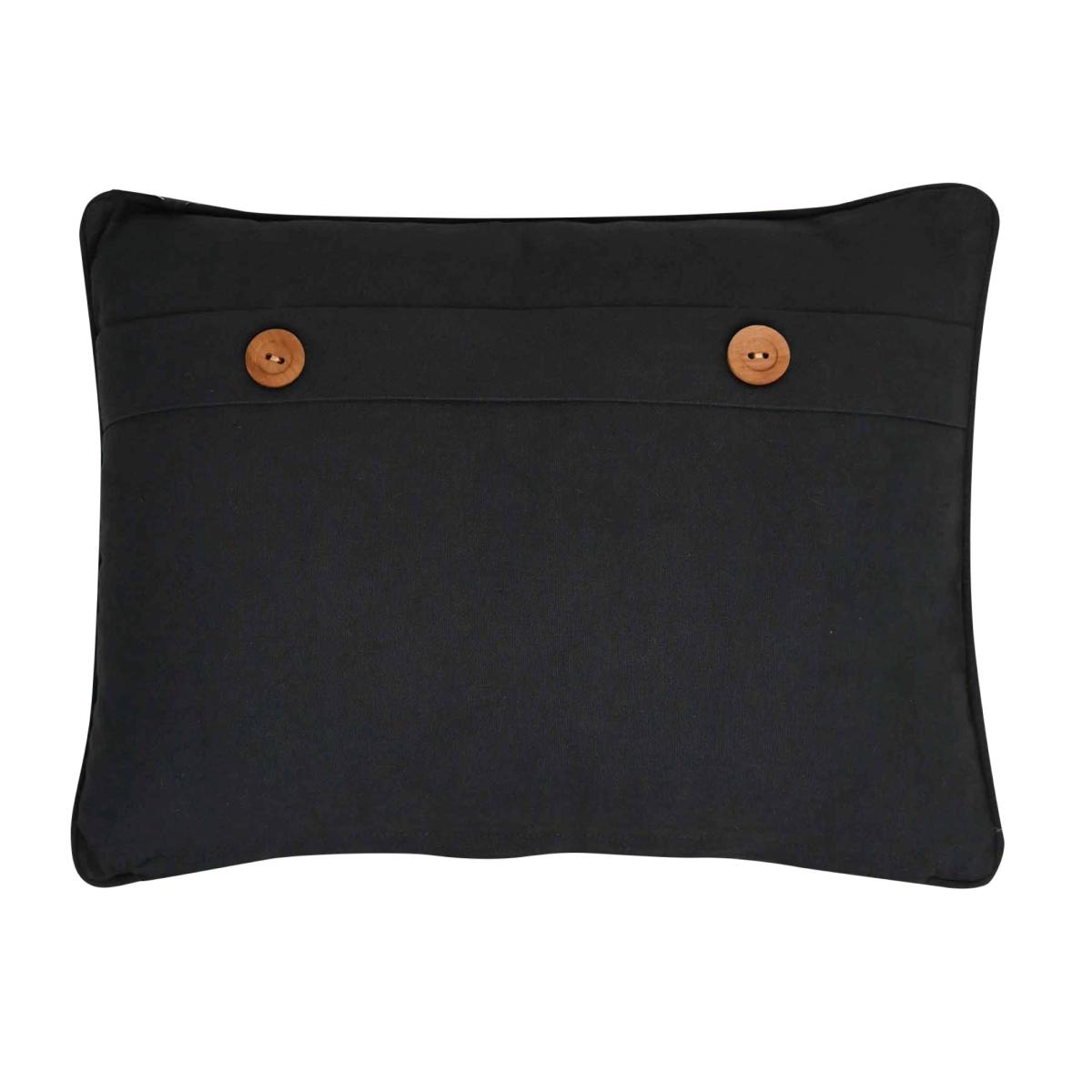 Meg Hawkins Stag Rectangular Cushion with Wooden Buttons Cream – image 2