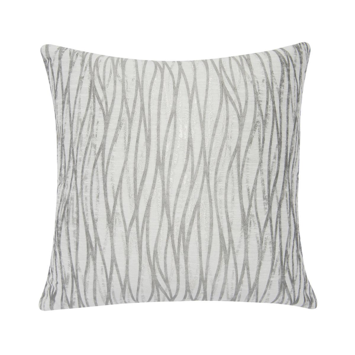 Linear Stripe Silver Cushion Cover Silver – image 4