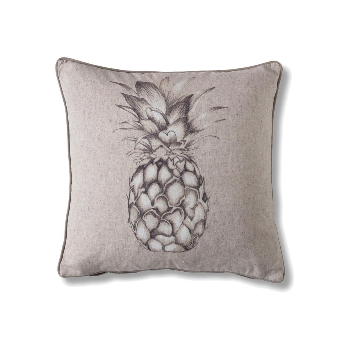 Gallery Direct Pineapple Natural Cushion Grey – image 1