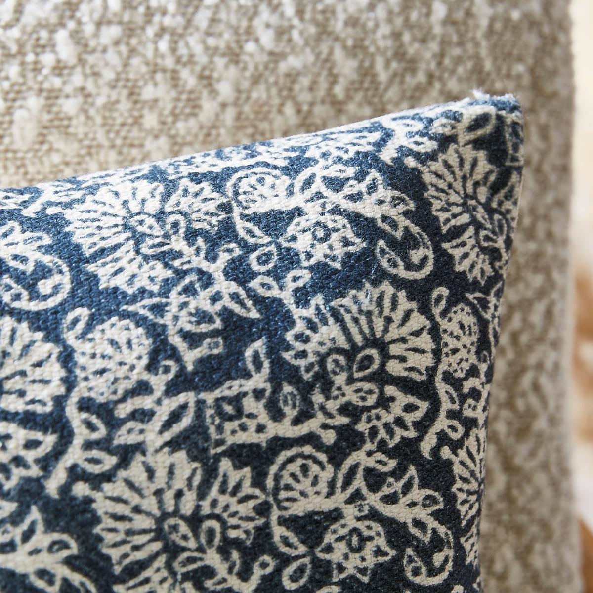 Shibori Print Navy Square Cushion – image 2